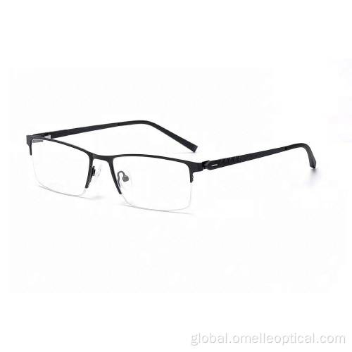 Half Rimless Eyeglasses Classic Optical Glasses Adult Optical Square Eyeglasses Factory